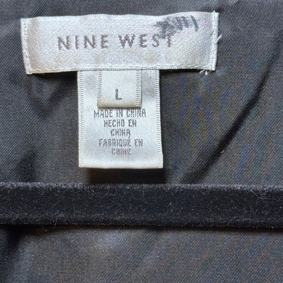 Black Lace Velvet Ruffle Trim Tie Front Bolero Shrug Jacket L Regencycore Gothic - Picture 7 of 9